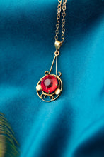 Load image into Gallery viewer, Vintage 9ct Gold Synthetic Red Stone. Delross Design Jeweller, Brisbane Jeweller, Chermside Jeweller, Custom Jewellery