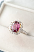 Load image into Gallery viewer, 18ct Umbalite Garnet & Diamond Ring Delross Design Jewellers