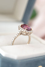 Load image into Gallery viewer, 18ct Umbalite Garnet & Diamond Ring Delross Design Jewellers