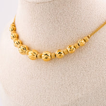 Load image into Gallery viewer, 22ct Gold Ornate Beaded Curb Link Necklace,Delross Design Jeweller, Brisbane Jeweller, Chermside Jeweller, Custom Jewellery