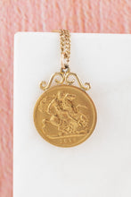 Load image into Gallery viewer, Antique 1896 Sovereign Queen Victoria Old Head Delross Design Jewellers Half Sovereign