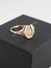 Load image into Gallery viewer, Antique Horseshoe Ring 9ct Rose Gold Delross Design Jewellers