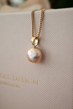 Load image into Gallery viewer, 9ct Gold Freshwater Natural Pink Pearl Pendant, Delross Design Jeweller, Brisbane Jeweller, Chermside Jeweller, Custom Jewellery
