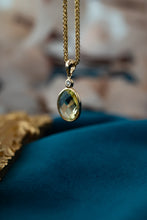 Load image into Gallery viewer, 9ct Gold Lemon Quartz & Diamond Pendant, Delross Design Jeweller, Brisbane Jeweller, Chermside Jeweller, Custom Jewellery