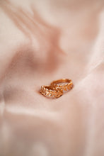 Load image into Gallery viewer, 9ct Rose Gold Leaf Huggie Earrings, Delross Design Jeweller, Brisbane Jeweller, Chermside Jeweller, Custom Jewellery