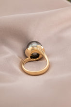 Load image into Gallery viewer, 18ct Gold Handmade Tahitian Pearl & Diamond 0.20 TDW Ring,  Delross Design Jewellers, Brisbane Jewellers, Custom Brisbane Jewellers, Brisbane Jewellery Repairs, Chermside West Jewellers