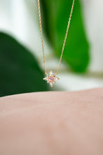 Load image into Gallery viewer, 14ct Gold White & Pink Sapphire Necklace,  Delross Design Jeweller, Brisbane Jeweller, Chermside Jeweller, Custom Jewellery