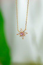 Load image into Gallery viewer, 14ct Gold White & Pink Sapphire Necklace,  Delross Design Jeweller, Brisbane Jeweller, Chermside Jeweller, Custom Jewellery