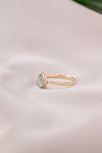 Load image into Gallery viewer, 9ct Gold Aquamarine & Diamond 0.07ct TDW Ring,  Delross Design Jewellers, Brisbane Jewellers, Custom Brisbane Jewellers, Brisbane Jewellery Repairs, Chermside West Jewellers