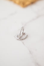 Load image into Gallery viewer, 9ct White Gold Diamond Huggie Earrings 0.26ct TDW