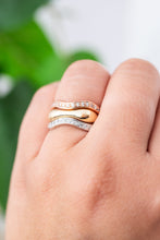 Load image into Gallery viewer, 14ct Tri-Colour Gold & Diamond 3 Ring Set, Delross Design Jeweller, Brisbane Jeweller, Chermside Jeweller, Custom Jewellery