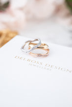 Load image into Gallery viewer, 14ct Tri-Colour Gold & Diamond 3 Ring Set, Delross Design Jeweller, Brisbane Jeweller, Chermside Jeweller, Custom Jewellery