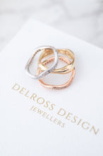 Load image into Gallery viewer, 14ct Tri-Colour Gold & Diamond 3 Ring Set, Delross Design Jeweller, Brisbane Jeweller, Chermside Jeweller, Custom Jewellery