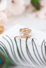 Load image into Gallery viewer, 14ct Tri-Colour Gold & Diamond 3 Ring Set, Delross Design Jeweller, Brisbane Jeweller, Chermside Jeweller, Custom Jewellery