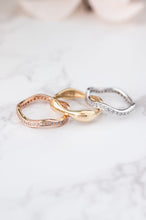 Load image into Gallery viewer, 14ct Tri-Colour Gold & Diamond 3 Ring Set, Delross Design Jeweller, Brisbane Jeweller, Chermside Jeweller, Custom Jewellery