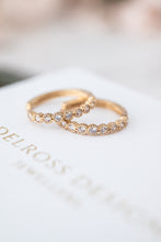 Load image into Gallery viewer, 9ct Gold Cubic Zirconia Huggie EarriDelross Design Jeweller, Brisbane Jeweller, Chermside Jeweller, Custom Jewelleryngs,