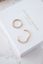 Load image into Gallery viewer, 9ct Gold Cubic Zirconia Huggie EarriDelross Design Jeweller, Brisbane Jeweller, Chermside Jeweller, Custom Jewelleryngs,