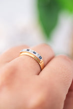 Load image into Gallery viewer, 18ct Gold Diamond & Sapphire Ring, Delross Design Jeweller, Brisbane Jeweller, Chermside Jeweller, Custom Jewellery