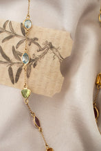 Load image into Gallery viewer, 9ct Gemstone Satellite Tourmaline, Citrine, Peridot & Topaz Necklace