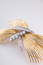 Load image into Gallery viewer, 18ct Yellow & White Gold Vintage Diamond Brooch 0.50ct TDW, 
Delross Design Jewellers, Brisbane Jewellers, Custom Brisbane Jewellers, Brisbane Jewellery Repairs, Chermside West Jewellers