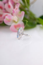 Load image into Gallery viewer, 935 Silver Vintage Blue Synthetic Spinel Ring, 
Delross Design Jewellers, Brisbane Jewellers, Custom Brisbane Jewellers, Brisbane Jewellery Repairs, Chermside West Jewellers