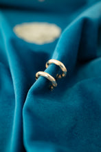 Load image into Gallery viewer, 9ct Gold Textured Hoop Earrings, Delross Design Jeweller, Chermside, Chermside Jewllers, Brisbane Jewellers, Custom Jewellers