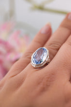 Load image into Gallery viewer, 935 Silver Vintage Blue Synthetic Spinel Ring, 
Delross Design Jewellers, Brisbane Jewellers, Custom Brisbane Jewellers, Brisbane Jewellery Repairs, Chermside West Jewellers