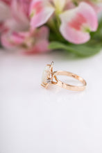 Load image into Gallery viewer, 14ct Gold Vintage Opal & Diamond Ring, 
Delross Design Jewellers, Brisbane Jewellers, Custom Brisbane Jewellers, Brisbane Jewellery Repairs, Chermside West Jewellers