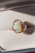 Load image into Gallery viewer, 14ct Gold Vintage Opal & Diamond Ring, 
Delross Design Jewellers, Brisbane Jewellers, Custom Brisbane Jewellers, Brisbane Jewellery Repairs, Chermside West Jewellers