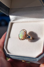 Load image into Gallery viewer, 14ct Gold Vintage Opal & Diamond Ring, 
Delross Design Jewellers, Brisbane Jewellers, Custom Brisbane Jewellers, Brisbane Jewellery Repairs, Chermside West Jewellers