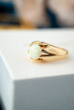 Load image into Gallery viewer, 9ct Vintage Gold Handmade 2.00ct Solid Opal Ring, Delross Design Jewellers, Brisbane Jewellers, Chermside, Chermside Jewellers