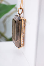 Load image into Gallery viewer, 14ct Rose Gold 87ct Natural Smokey Quartz Pendant,  
Delross Design Jewellers, Brisbane Jewellers, Custom Brisbane Jewellers, Brisbane Jewellery Repairs, Chermside West Jewellers