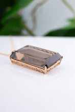 Load image into Gallery viewer, 14ct Rose Gold 87ct Natural Smokey Quartz Pendant,  
Delross Design Jewellers, Brisbane Jewellers, Custom Brisbane Jewellers, Brisbane Jewellery Repairs, Chermside West Jewellers