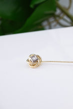 Load image into Gallery viewer, 14ct Gold Vintage Diamond Lapel Pin 0.10ct TDW, 
Delross Design Jewellers, Brisbane Jewellers, Custom Brisbane Jewellers, Brisbane Jewellery Repairs, Chermside West Jewellers