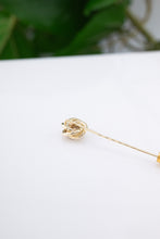 Load image into Gallery viewer, 14ct Gold Vintage Diamond Lapel Pin 0.10ct TDW, 
Delross Design Jewellers, Brisbane Jewellers, Custom Brisbane Jewellers, Brisbane Jewellery Repairs, Chermside West Jewellers