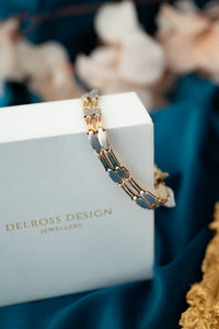 14ct Tritone Fancy Link Bracelet, Delross deign Jeweller, Delross Design, Chermside Jewellers, Brisbane Jewellers, Custom Jewellery
