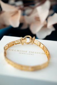 14ct Gold Egyptian Link Bracelet, Delross Design Jewellers, Chermside Jewellers, Delross Custom Design, Custom Jewellers.