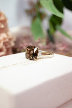 Load image into Gallery viewer, 9ct Gold 7ct Smokey Quartz & 0.05ct Diamond Ring, Delross Design Jewellers, Brisbane Custom Jewellers, Chermside West Jewellers,