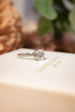 Load image into Gallery viewer, Platinum Moissanite Ring 3.26ct TW, Delross Design Jewellers, Chermside West Jewellers, Brisbane Custom Jewellers.