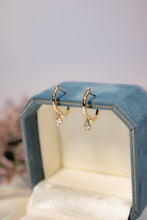 Load image into Gallery viewer, 9ct Gold Diamond Huggies 0.15ct TDW, Delross Design Jewellers, Brisbane Jewellers, Chermside West Jewellers, Custom Jewellers