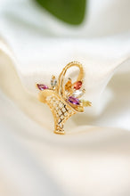 Load image into Gallery viewer, 10ct Gold Peridot, Citrine, Tourmaline, Topaz, Amethyst basket of flowers pendant, Delross Design Jewellers, Brisbane Jewellers, Custom Jewellers, Chermside West Jewellers,