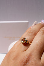 Load image into Gallery viewer, 9ct Gold Citrine & Diamond Gold Ring
