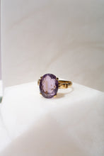 Load image into Gallery viewer, 18ct Gold Vintage 5ct Amethyst Ring