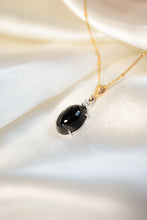 Load image into Gallery viewer, 9ct White & Yellow Gold Star Sapphire Pendant, Delross Design Jewellers, Brisbane Jeweller, Brisbane Custom Jewellers