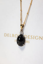 Load image into Gallery viewer, 9ct White &amp; Yellow Gold Star Sapphire Pendant, Delross Design Jewellers, Brisbane Jeweller, Brisbane Custom Jewellers