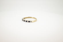 Load image into Gallery viewer, 9ct Gold Sapphire &amp; Diamond Ring 0.15ct TDW, Delross Design Jewellers, Chermside West Jewellers, Custom Jewellers, Brisbane Jewellers