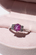 Load image into Gallery viewer, Delross Design Jeweller, Brisbane Jeweller, Chermside Jeweller, Custom Jewellery, Star Ruby White Gold 18ct, Diamond