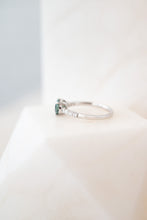 Load image into Gallery viewer, 18ct White Gold 1.56ct Australian Parti Sapphire & Diamond Ring TDW 0.24ct, Delross Design Jewellers, Brisbane Jewellers, Custom Brisbane Jewellers, Brisbane Jewellery Repairs, Chermside West Jewellers