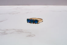 Load image into Gallery viewer, 9ct Opal Triplet Three Stone Ring