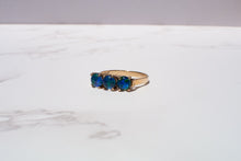 Load image into Gallery viewer, 9ct Opal Triplet Three Stone Ring